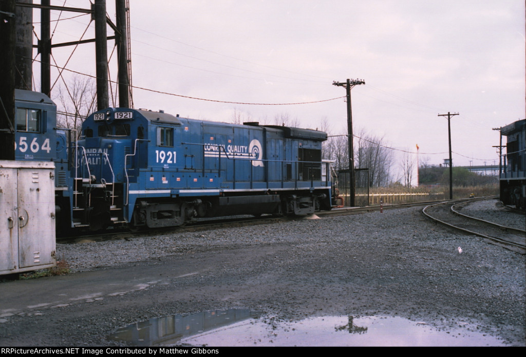 Conrail power at Dewitt yard